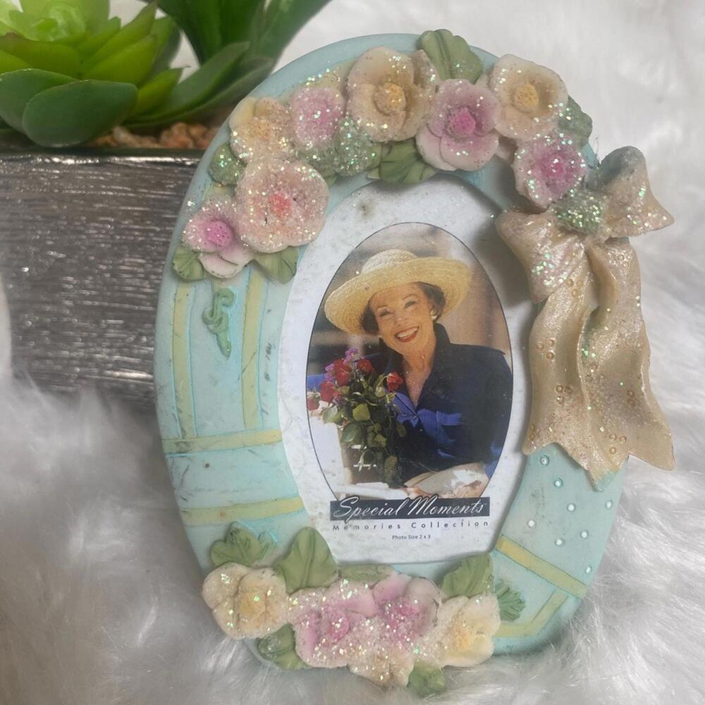Special Moments Blue and Pink Picture Frame Accents
